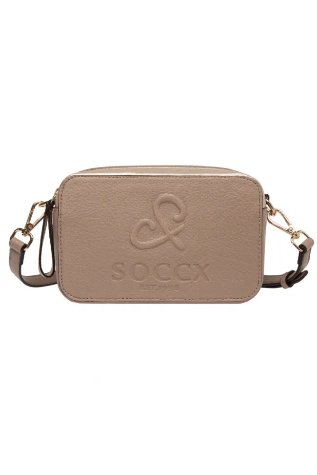 Damen CAMP DAVID & SOCCX Modern Bag mit Logo-Prägung