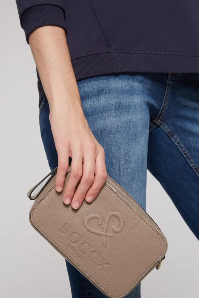 Damen CAMP DAVID & SOCCX Modern Bag mit Logo-Prägung