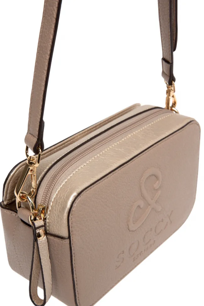 Damen CAMP DAVID & SOCCX Modern Bag mit Logo-Prägung