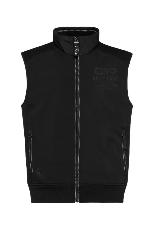 Herren CAMP DAVID & SOCCX Outdoorweste im tonigen Materialmix