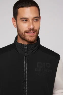 Herren CAMP DAVID & SOCCX Outdoorweste im tonigen Materialmix