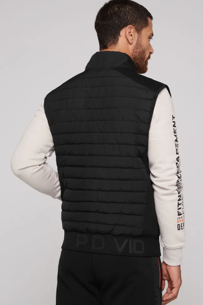 Herren CAMP DAVID & SOCCX Outdoorweste im tonigen Materialmix
