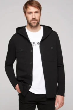 Herren CAMP DAVID & SOCCX Overshirt mit Kapuze und Brusttaschen | M