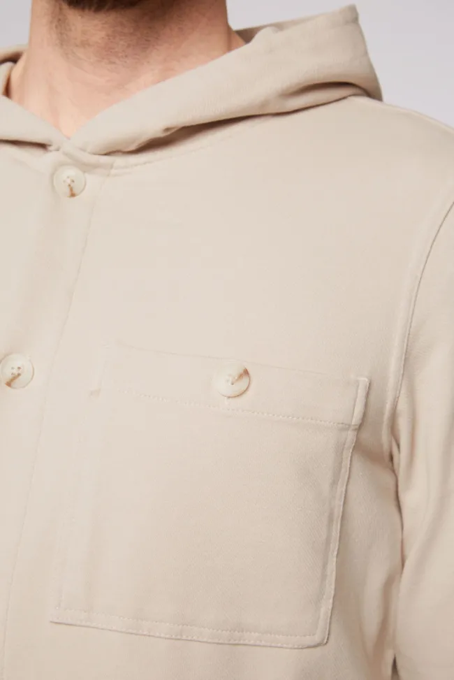 Herren CAMP DAVID & SOCCX Overshirt mit Kapuze und Brusttaschen