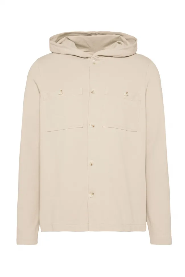 Herren CAMP DAVID & SOCCX Overshirt mit Kapuze und Brusttaschen
