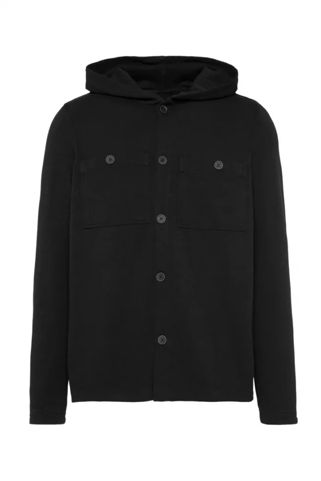 Herren CAMP DAVID & SOCCX Overshirt mit Kapuze und Brusttaschen | M