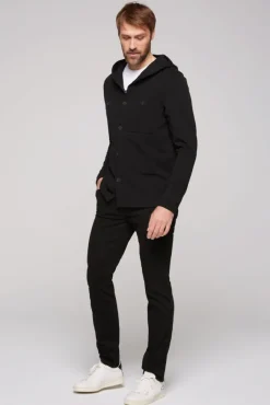 Herren CAMP DAVID & SOCCX Overshirt mit Kapuze und Brusttaschen | M