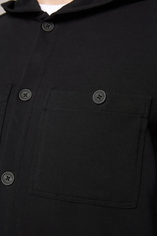 Herren CAMP DAVID & SOCCX Overshirt mit Kapuze und Brusttaschen | M