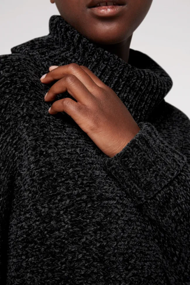 Damen CAMP DAVID & SOCCX Oversized Rollkragenpullover aus Chenille