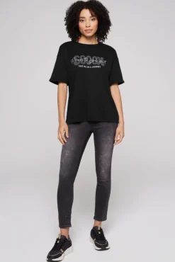 Damen CAMP DAVID & SOCCX Oversized T-Shirt mit Logo Artwork