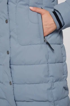 Damen CAMP DAVID & SOCCX Peached Parka mit abtrennbarer Kapuze cool grey
