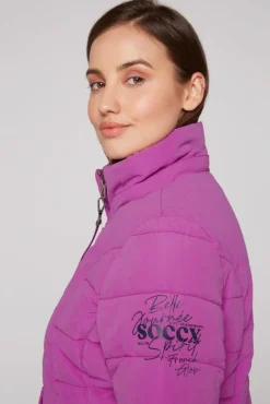 Damen CAMP DAVID & SOCCX Peached Parka mit abtrennbarer Kapuze iced berry