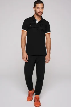 Herren CAMP DAVID & SOCCX Pikee-Polo mit Flockprint