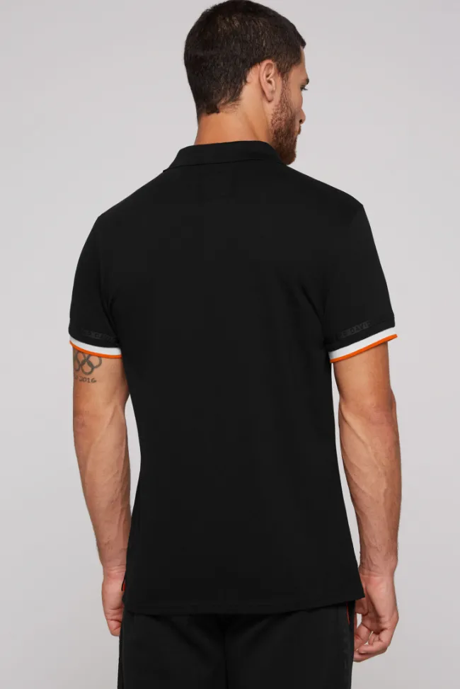 Herren CAMP DAVID & SOCCX Pikee-Polo mit Flockprint