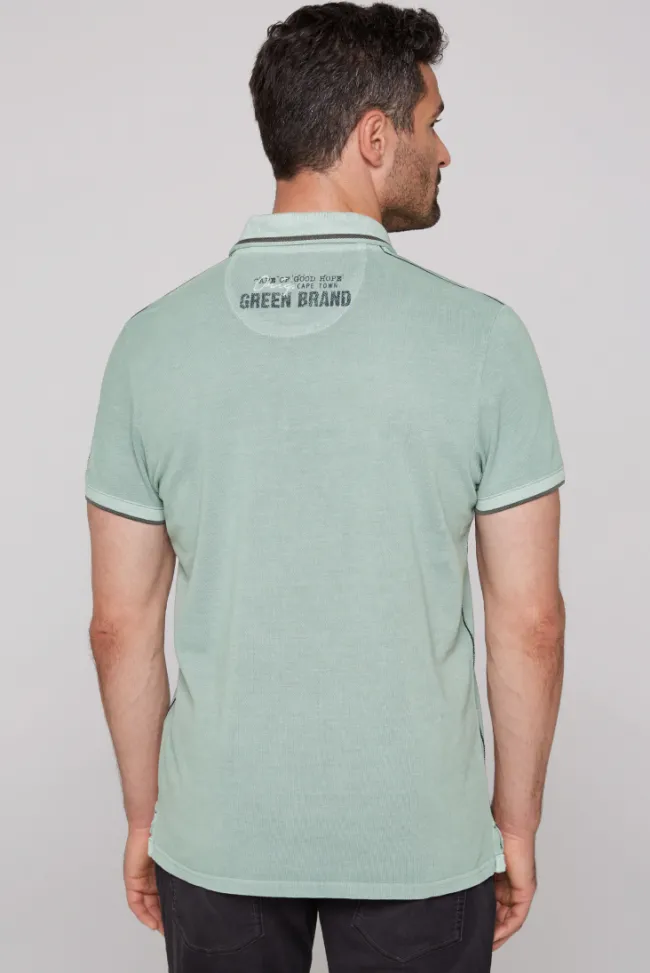 Herren CAMP DAVID & SOCCX Pikee-Polo mit Logo-Applikationen