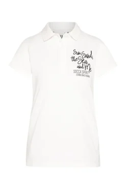 Damen CAMP DAVID & SOCCX Pikee-Polo mit Rücken-Artwork