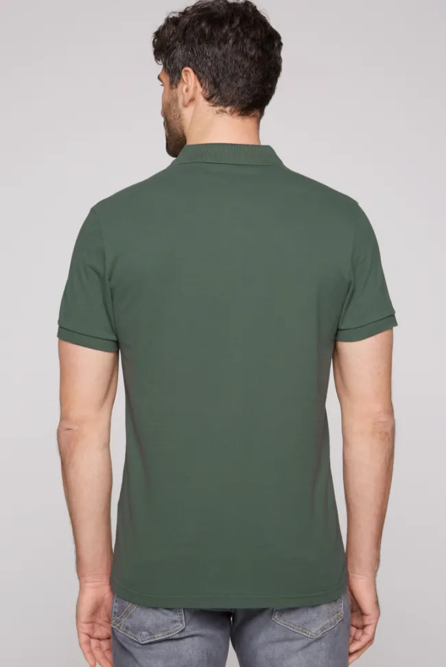 Herren CAMP DAVID & SOCCX Pikee-Poloshirt mit Sailing Print grey green | L