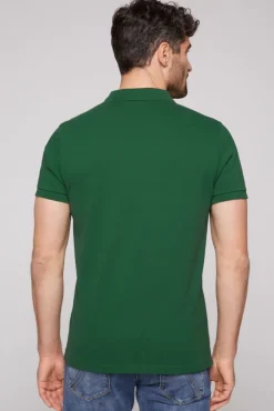 Herren CAMP DAVID & SOCCX Pikee-Poloshirt mit Sailing Print raw green