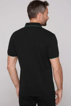 Herren CAMP DAVID & SOCCX Poloshirt aus Pikee mit Rubber Print
