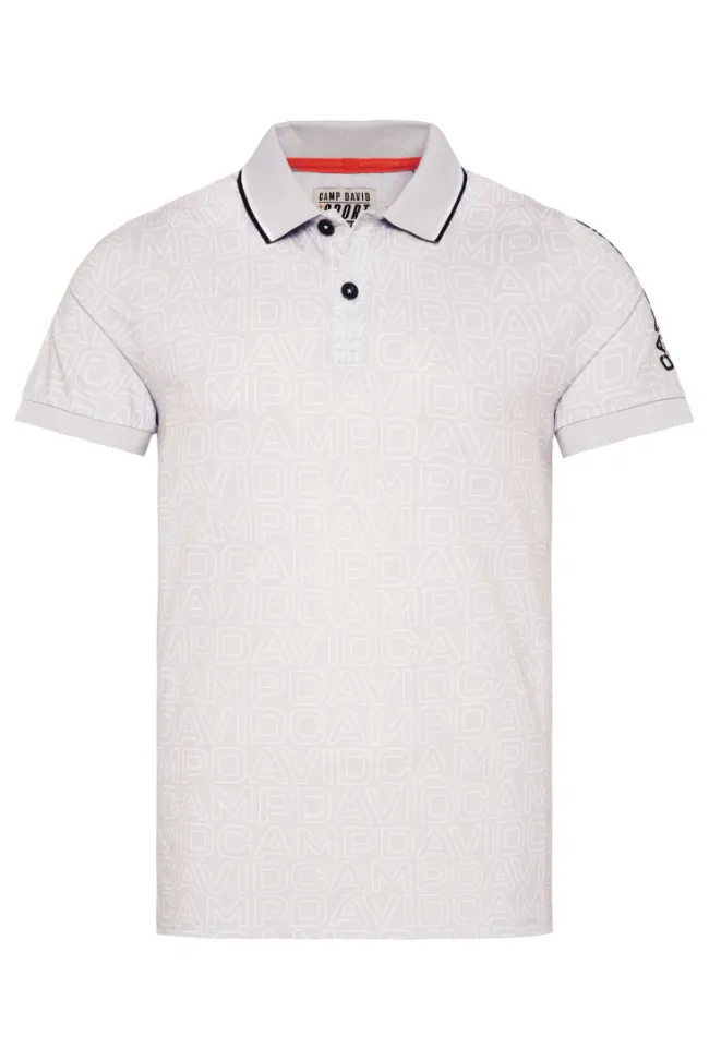 Herren CAMP DAVID & SOCCX Poloshirt mit All Over Print