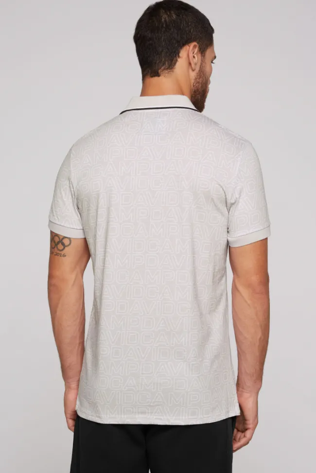 Herren CAMP DAVID & SOCCX Poloshirt mit All Over Print