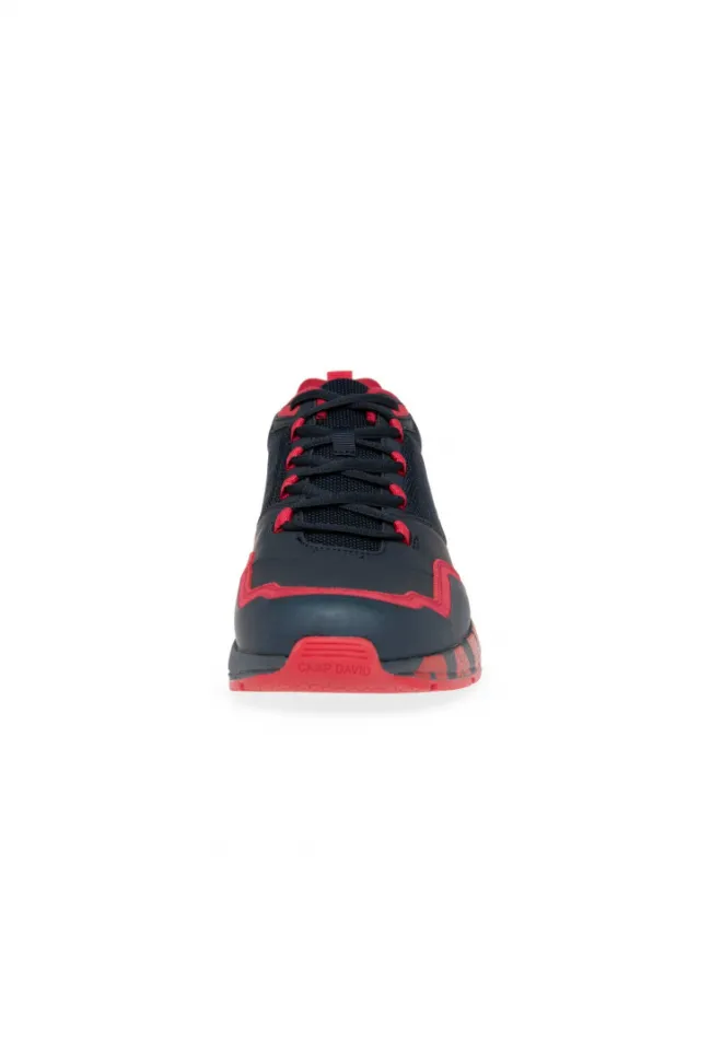 Herren CAMP DAVID & SOCCX Power Sneaker im Materialmix mit XL-Logo navy / red