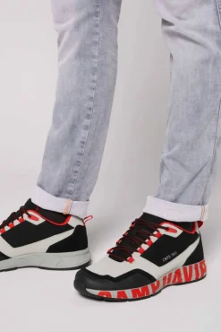 Herren CAMP DAVID & SOCCX Power Sneaker im Materialmix mit XL-Logo
