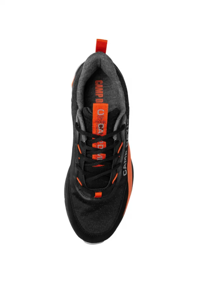 Herren CAMP DAVID & SOCCX Premium Sneaker im Knit-Design mit 3D-Rubber-Elementen