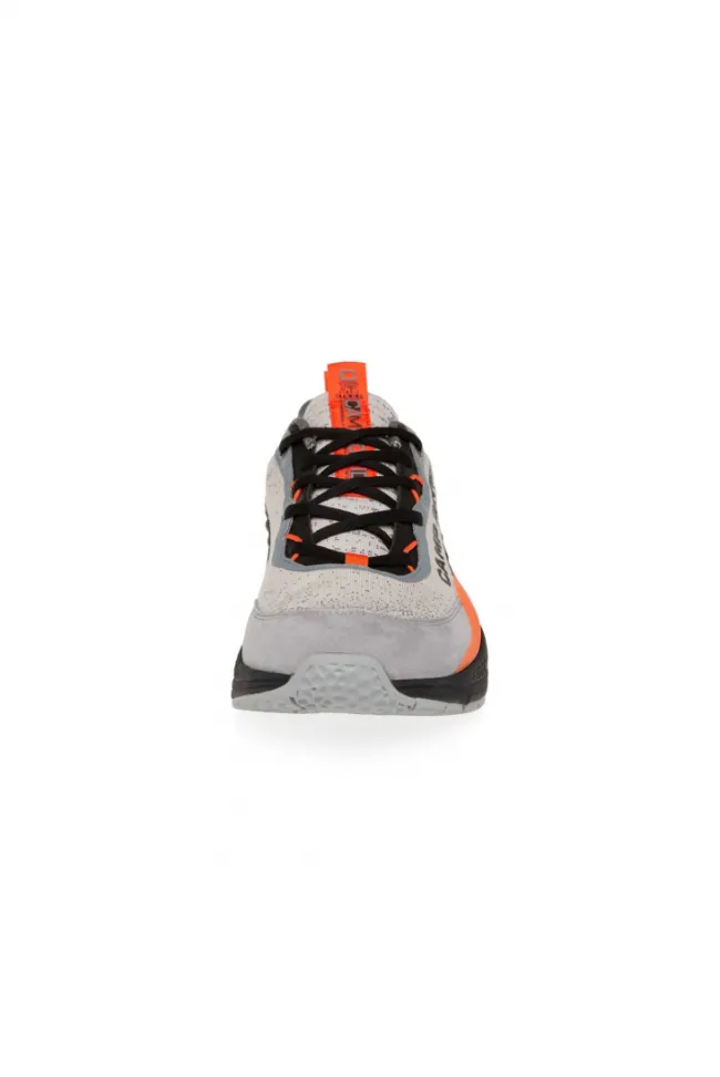 Herren CAMP DAVID & SOCCX Premium Sneaker im Knit-Design mit 3D-Rubber-Elementen shell / black