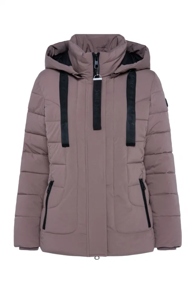 Damen CAMP DAVID & SOCCX Puffer-Jacke mit abtrennbarer Kapuze