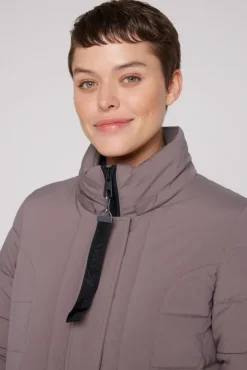 Damen CAMP DAVID & SOCCX Puffer-Jacke mit abtrennbarer Kapuze