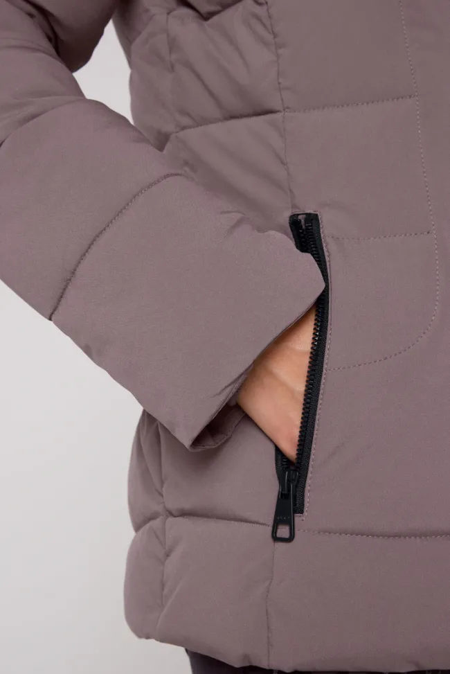 Damen CAMP DAVID & SOCCX Puffer-Jacke mit abtrennbarer Kapuze