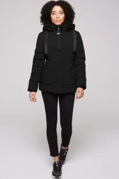 Damen CAMP DAVID & SOCCX Puffer-Jacke mit abtrennbarer Kapuze