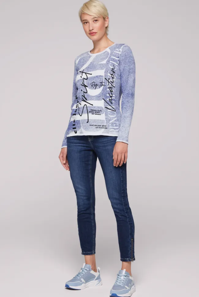 Damen CAMP DAVID & SOCCX Pullover mit Acid Prints