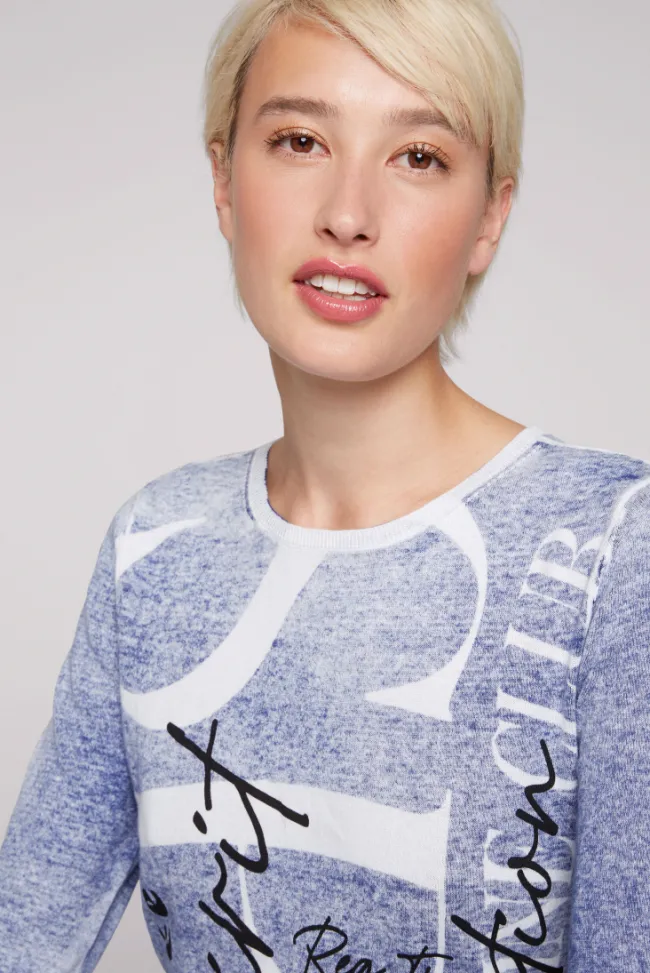 Damen CAMP DAVID & SOCCX Pullover mit Acid Prints