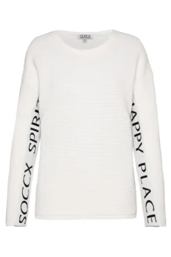 Damen CAMP DAVID & SOCCX Pullover mit Intarsia-Logo