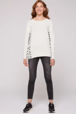 Damen CAMP DAVID & SOCCX Pullover mit Intarsia-Logo