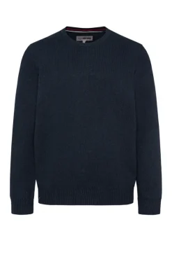 Herren CAMP DAVID & SOCCX Pullover mit Rundhalsausschnitt blue navy