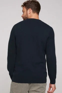 Herren CAMP DAVID & SOCCX Pullover mit Rundhalsausschnitt blue navy