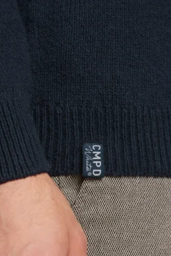 Herren CAMP DAVID & SOCCX Pullover mit Rundhalsausschnitt blue navy