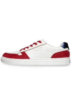 Damen CAMP DAVID & SOCCX Retro Sneaker clear red/white