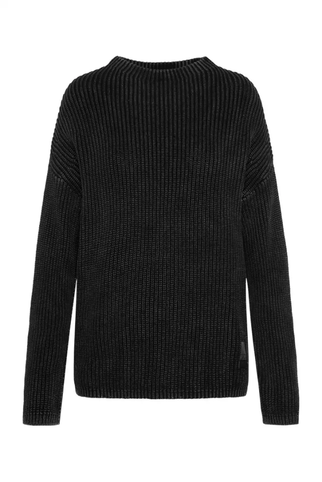 Damen CAMP DAVID & SOCCX Rippstrickpullover Stone Washed