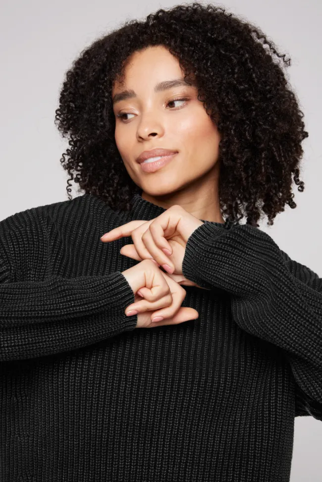 Damen CAMP DAVID & SOCCX Rippstrickpullover Stone Washed