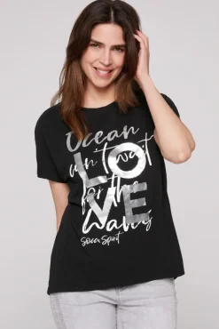 Damen CAMP DAVID & SOCCX Ärmelloses Shirt mit Folienprint