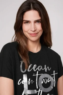 Damen CAMP DAVID & SOCCX Ärmelloses Shirt mit Folienprint
