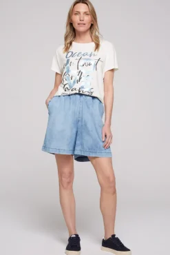 Damen CAMP DAVID & SOCCX Ärmelloses Shirt mit Folienprint