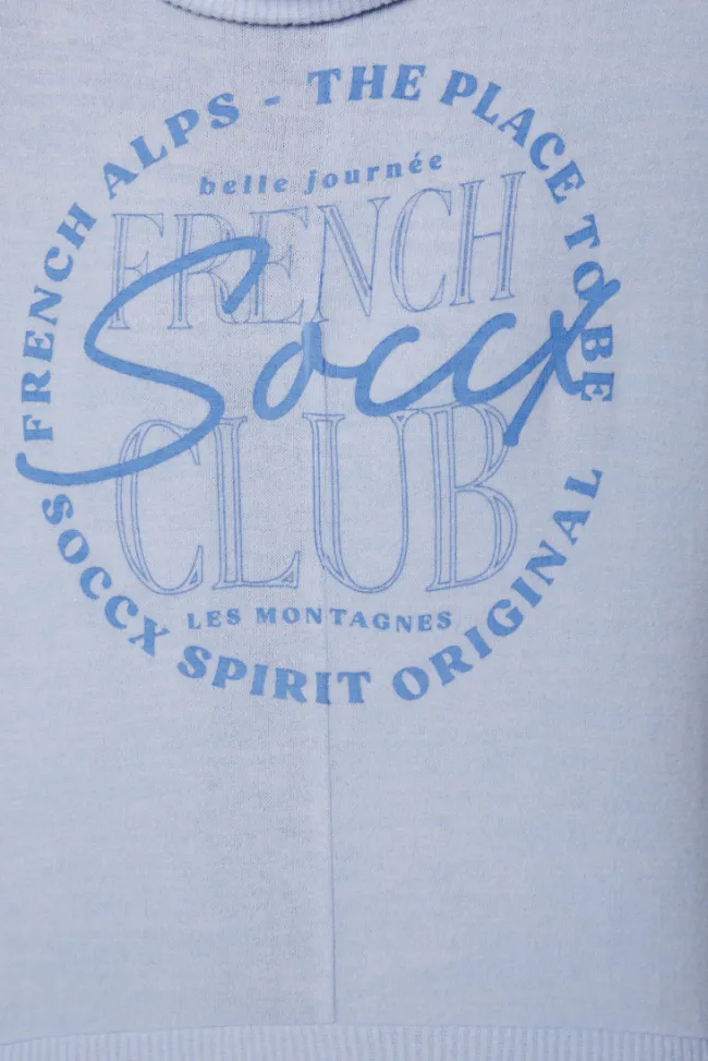 Damen CAMP DAVID & SOCCX Rollkragenpullover mit Fledermausärmeln cool blue