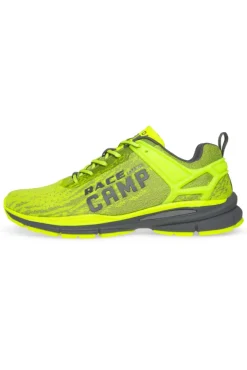 Herren CAMP DAVID & SOCCX Running Sneaker mit Knit-Design und Rubber Logo neon lime