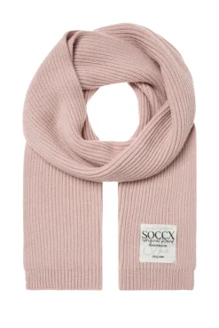 Damen CAMP DAVID & SOCCX Schal in Rippstrick mit Label Patch rose blush