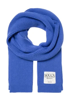 Damen CAMP DAVID & SOCCX Schal in Rippstrick mit Label Patch
